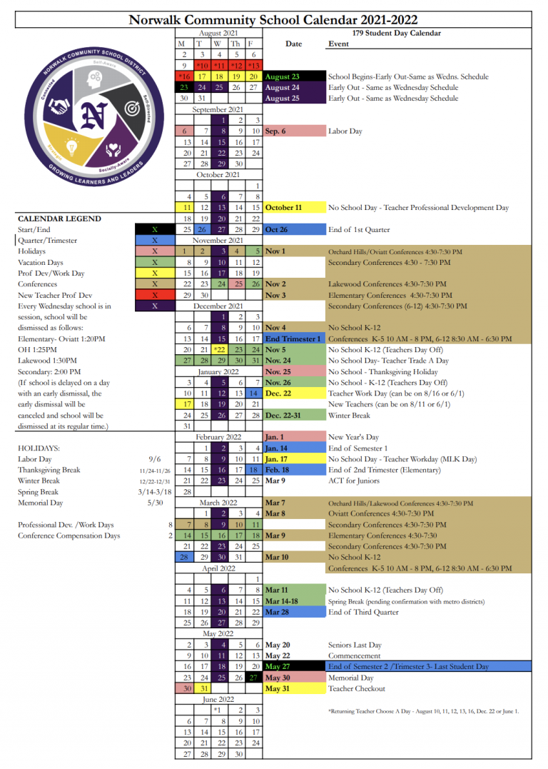 Public Calendar – Norwalk Community School District