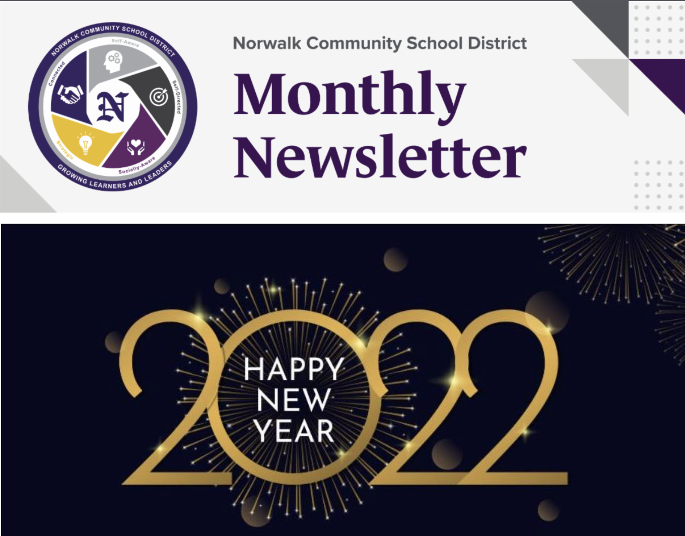 NCSD January 2022 District Newsletter – Norwalk Community School